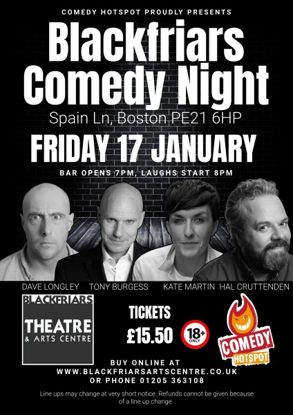 Blackfriars Comedy Night - January 2025